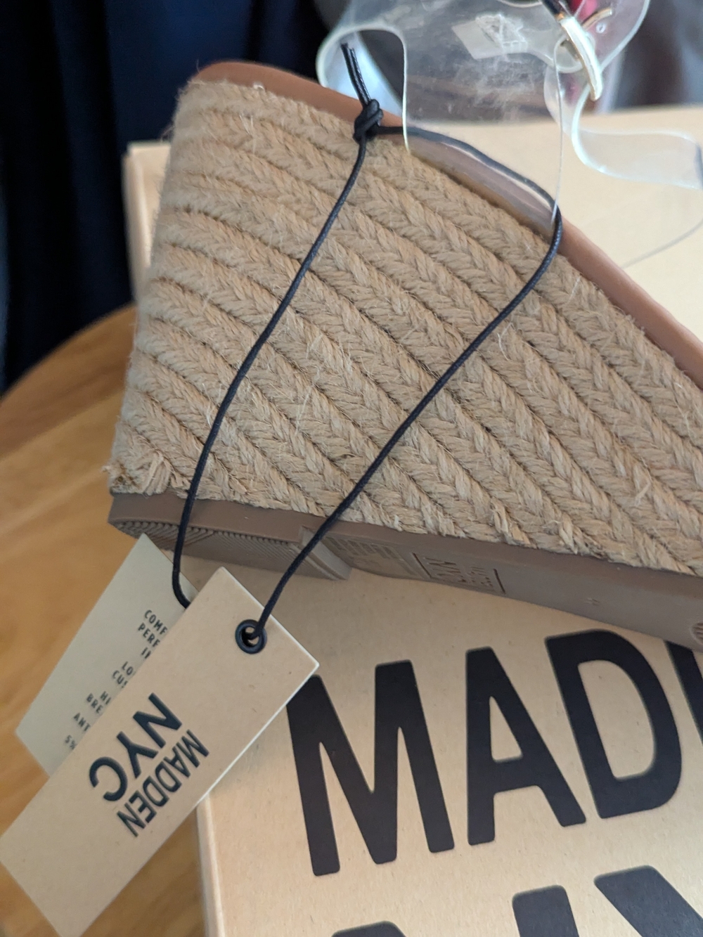 Steve Madden Wedge Sandals in Nude - Picture 2 of 4